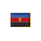 Polyamory Pride Rectangle Enamel Pin Pin PRIDE MODE